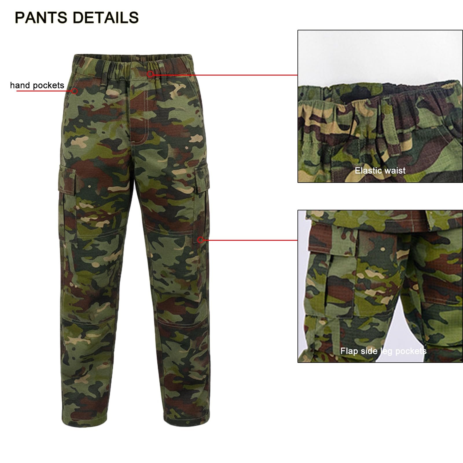 Kinder Outdoor Taktische Kleidung Jacke und Hosen Sets Airsoft Militär Camouflage Frühling Sommer Herbst Wandern Jagd Camping Kampf für Junge Mädchen