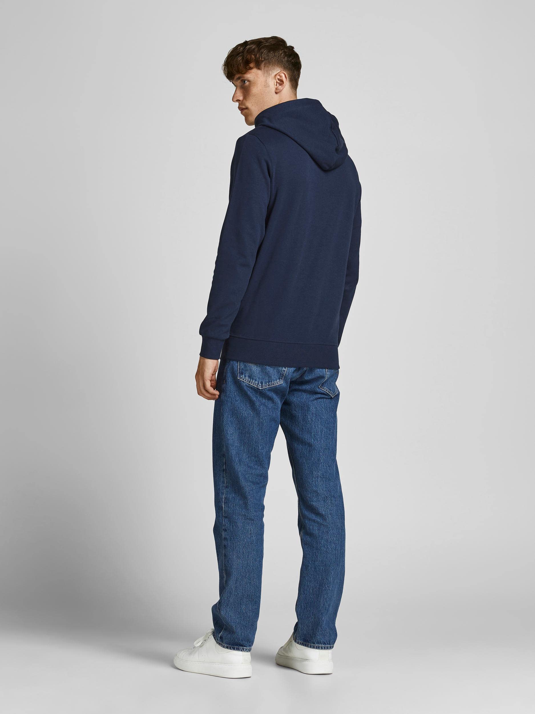 JACK & JONES Jjebasic Logo Sweat Hood Noos Felpa con Cappuccio Uomo