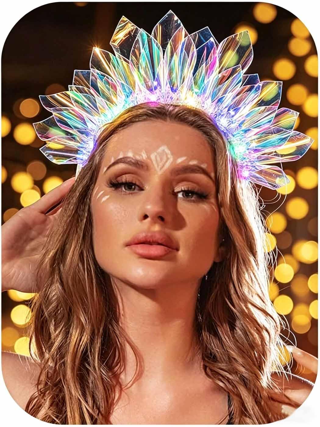 Light Up Headbands Rave Outfits Neon Headband for Women