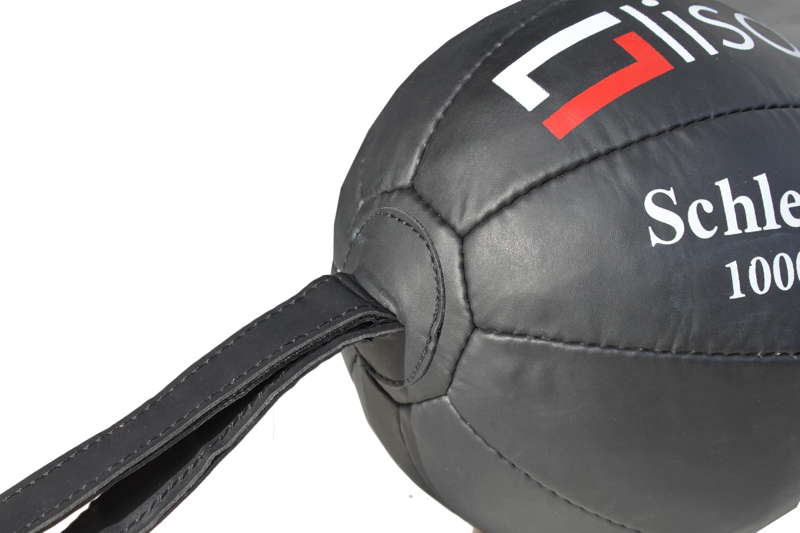 Lisaro Schleuderball aus PU-Leder, Size 1000 gram, Farbe Schwarz, Durchmesser Ca. 18-20 cm.