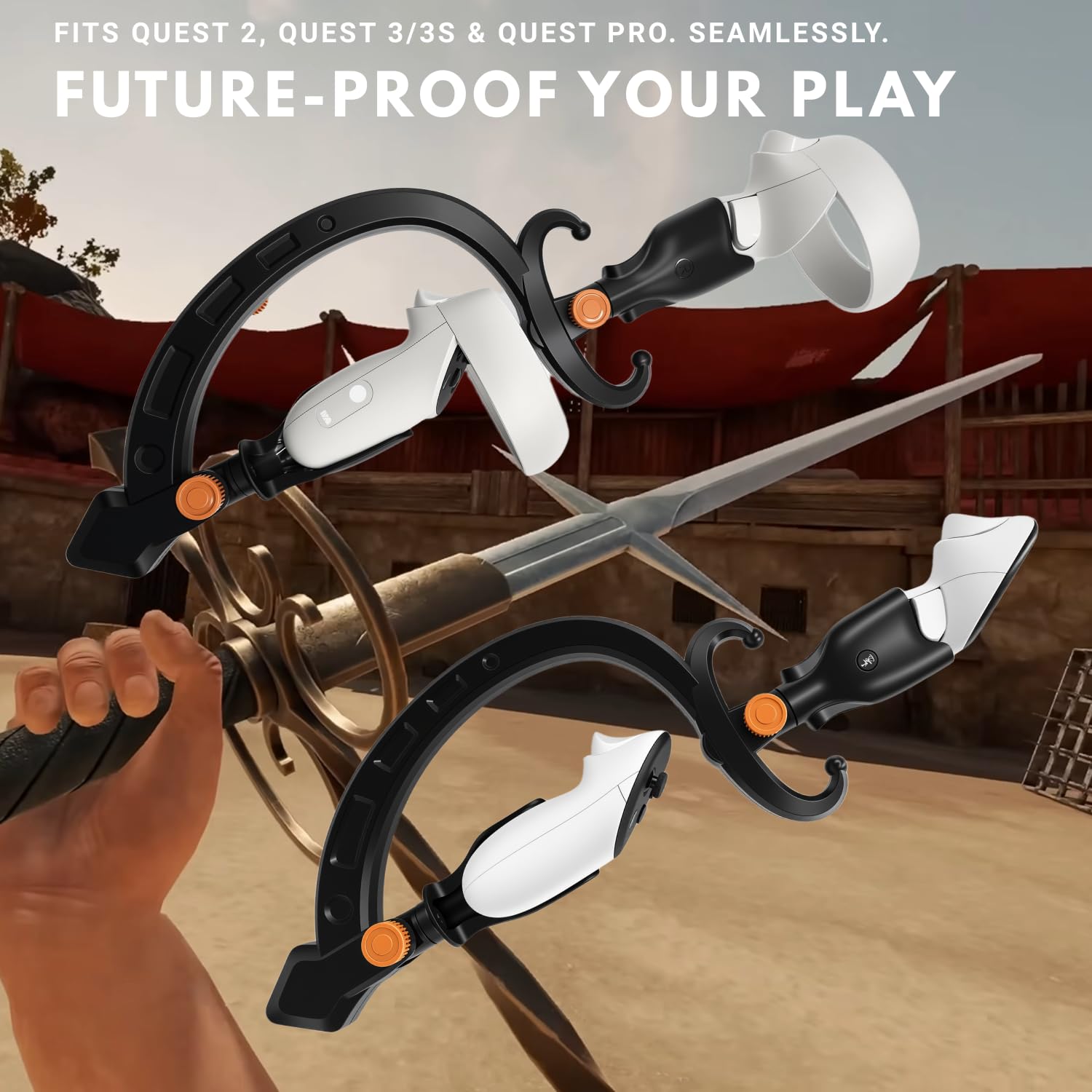 VR 2 Handed Sword for Meta Quest 3/Quest 2/Quest 3S Immersive
