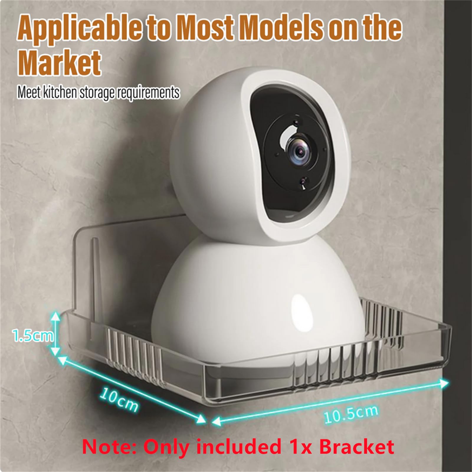 TECKEEN 2Pcs Center Shelves Wall Mounted TV Set-top Box Holder Bracket Wall Mount Shelf for Cable Boxes, DVD Player, Games Consoles