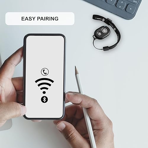 Miniatura 6 de CamKix control remoto inalámbrico para cámara con obturación y Bluetooth para teléfonos inteligentes  crea increíbles fotos y autofotos., Negro