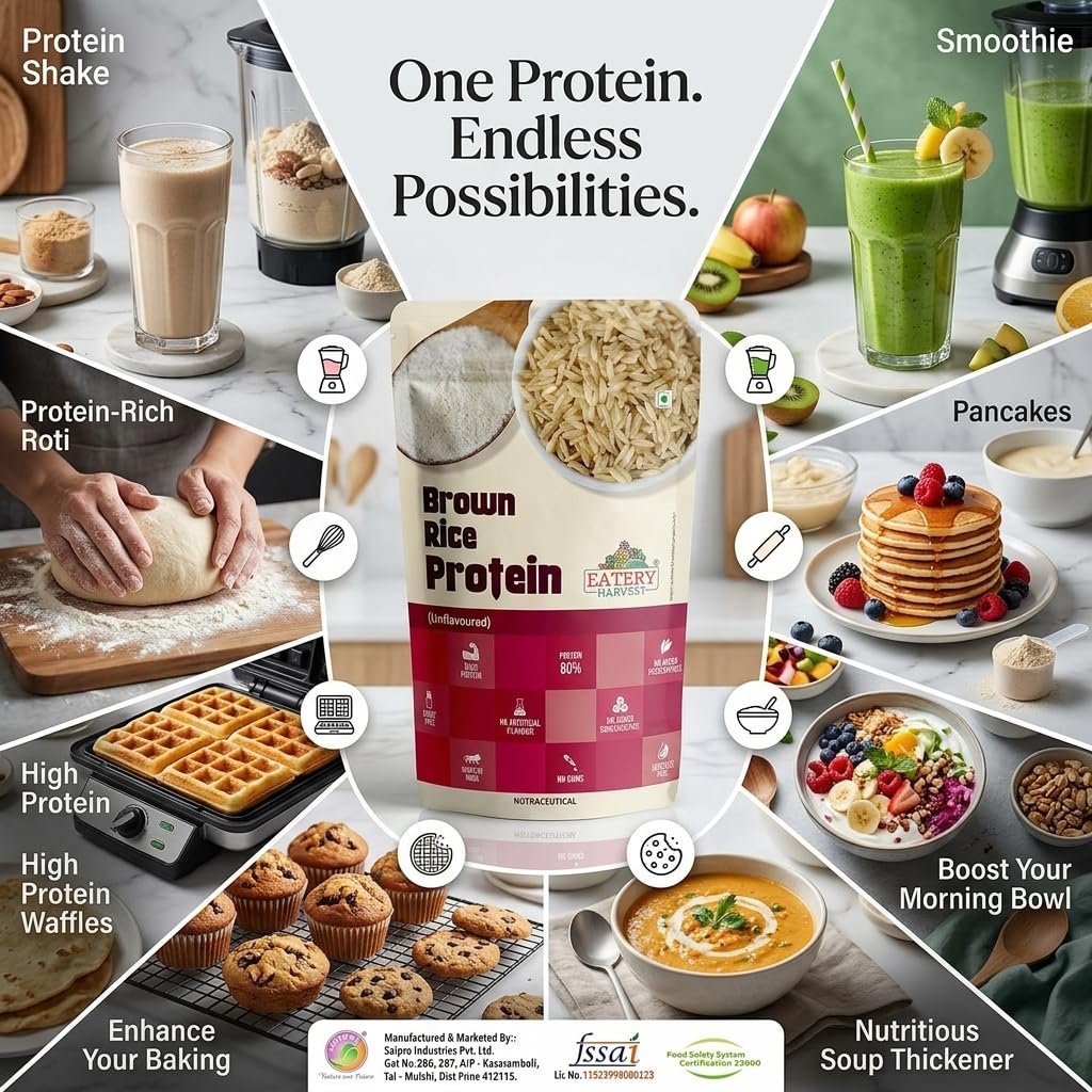 by Saipro Brown Rice Protein, 200 gm, Unflavoured — Amazon image 7