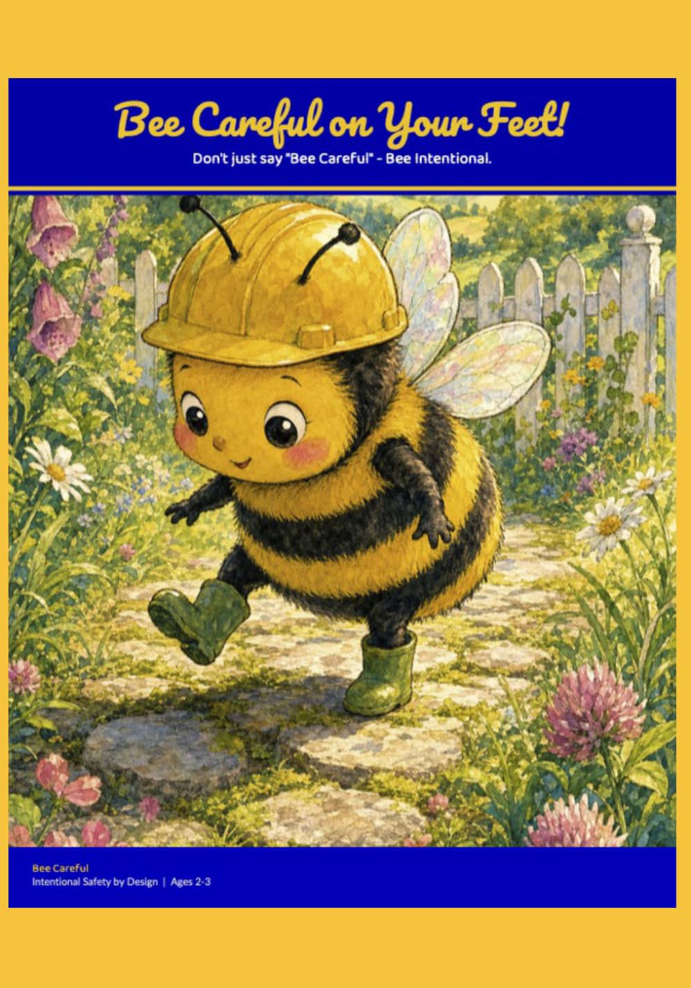 Bee Careful on Your Feet: Don't just say "Bee Careful" - Bee Intentional.