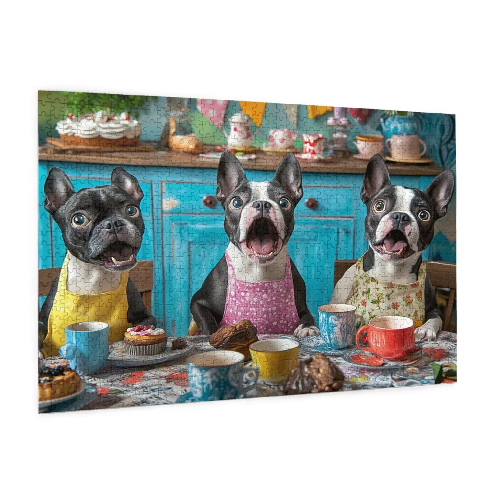 Puzzle z psem, 6000 elementów, puzzle kuchenne, dla dorosłych, z pudełkiem na prezent, "zrób to sam", duże drewniane puzzle dla dorosłych, gra zręcznościowa dla całej rodziny, prezenty dla kobiet, 105