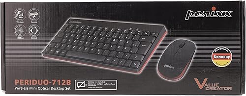 Miniatura 9 de Perixx PERIDUO-712B ES Combo de teclado y mouse inalámbricos - Negro - QWERTY