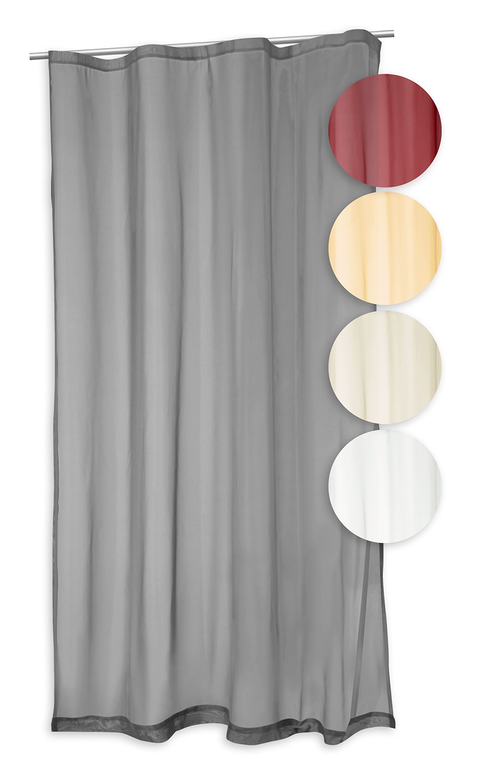 Hiasan Sheer - Set di 2 tende in voile, per soggiorno con