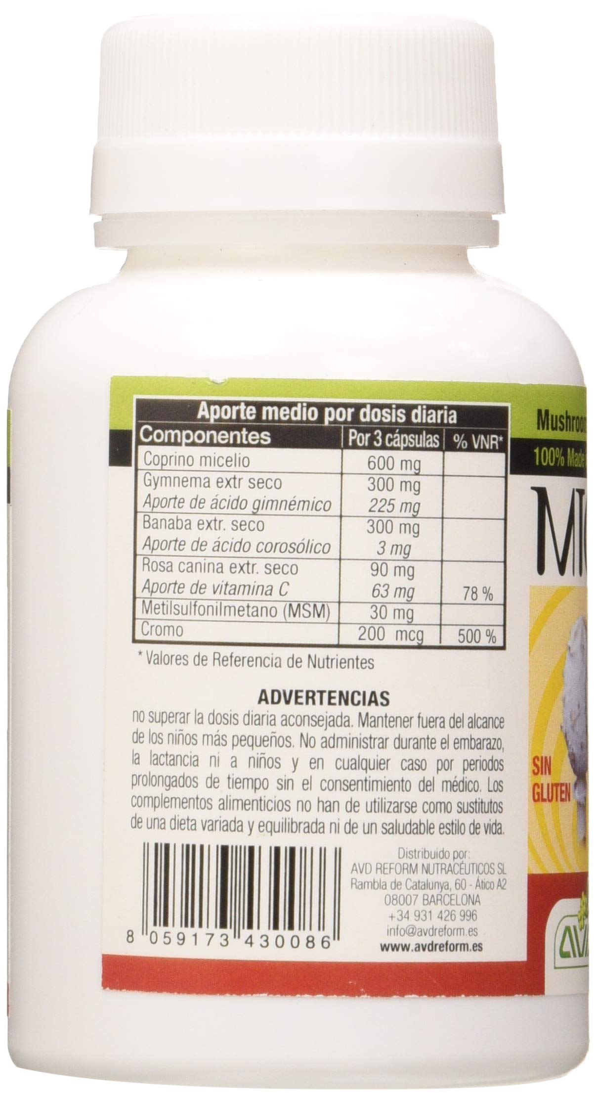 Avd Reform Micotherapy Glico 90Cap. 1 Unidad 400 g