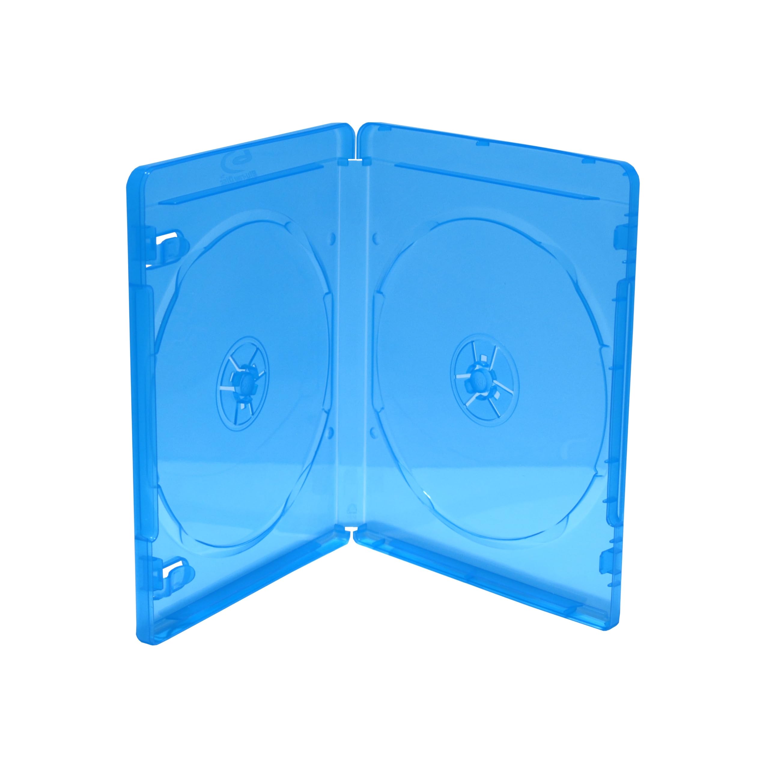 50 custodie blu ray BD-R doppie a 2 posti spessore 11mm slim con tasca trasparente per copertina