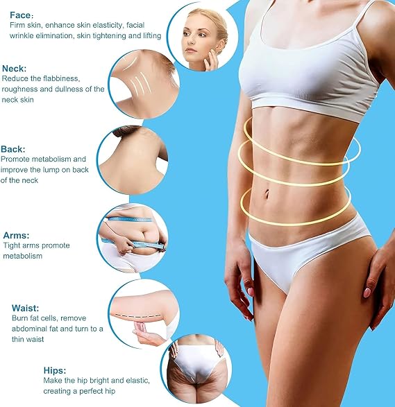 40k Cavitation Machine, 4 in 1 Body Shaper Beauty Machine, Radio Frequency Skin Tightening Device for Face Bodys, Cellulite Remover, Body Sculpting, Fat Burning Removal (4-in-1)