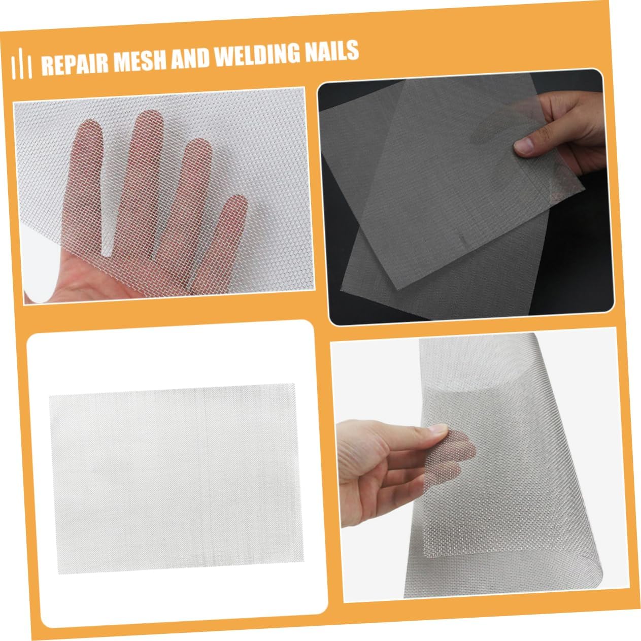 6pcs Stainless Steel Car Bumper Repair Mesh Welding Mesh for Bumper Repair Kit
