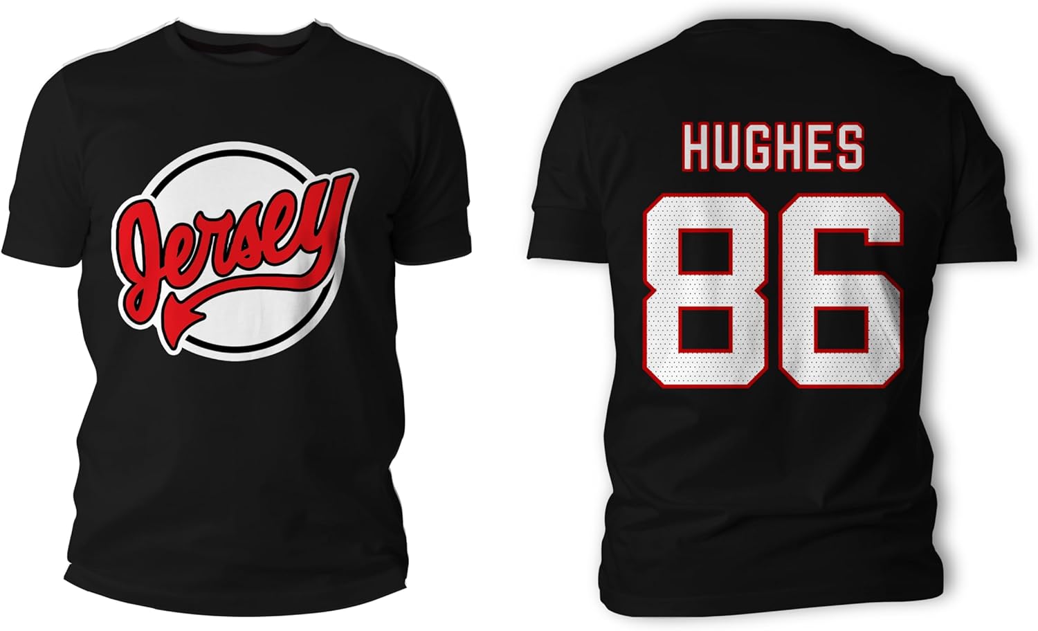 Jack Hughes Hockey USA New Jersey T-Shirt Cotton Jersey #86