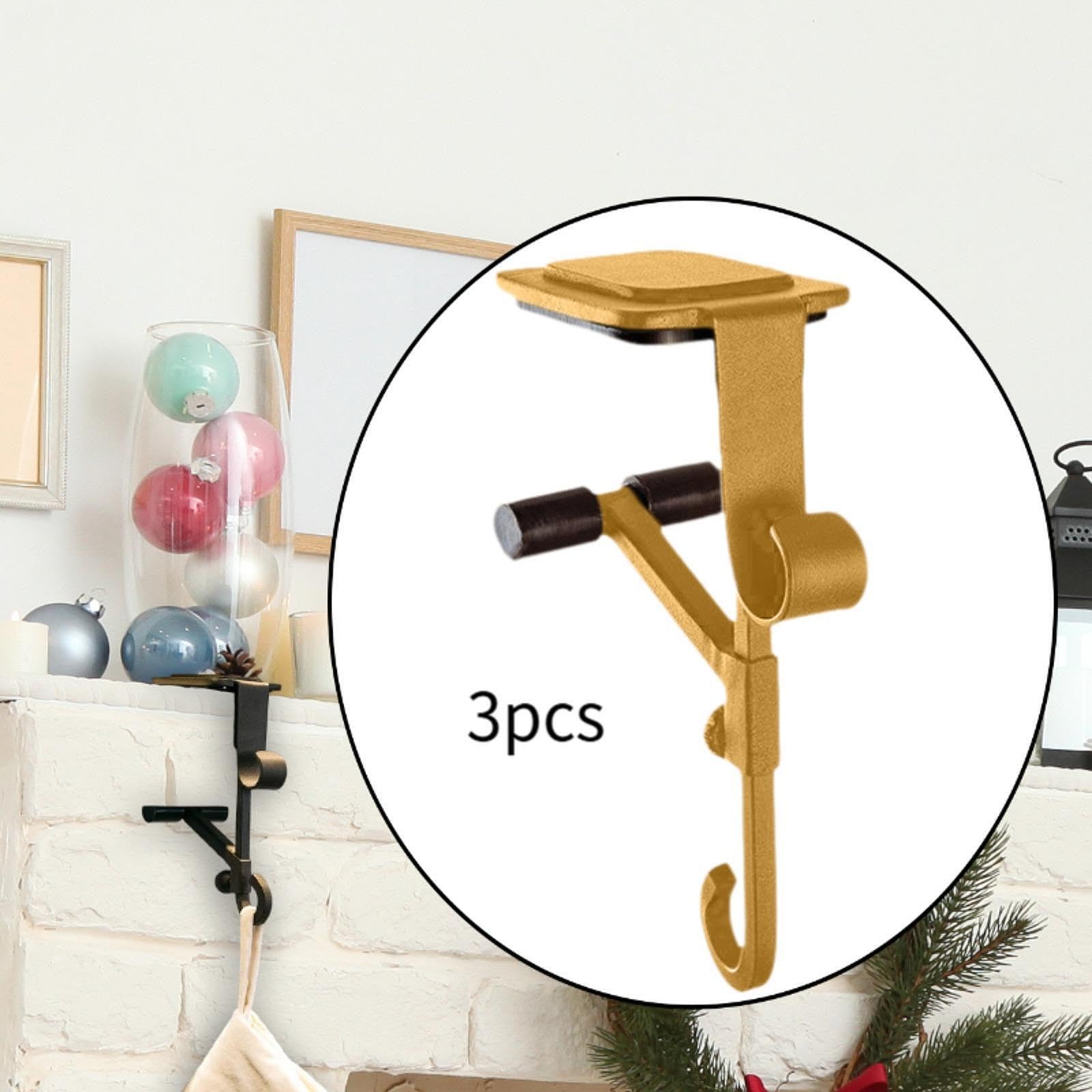 Crochet de suspension de chaussette de Noël haute capacité, robuste et réglable, pour décorations de fêtes, restaurant, cheminée, support en