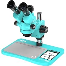 6558PRO Ultra HD Trinocular Stereo Microscope Large Base 6.5X-58X For Phone PCB Welding Microscope Large-fieldRF-6558PRO No camera