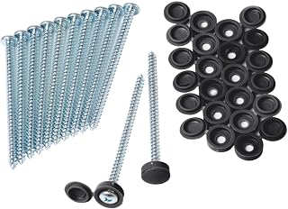 Homeside Shutter Screws & Caps 050 Black