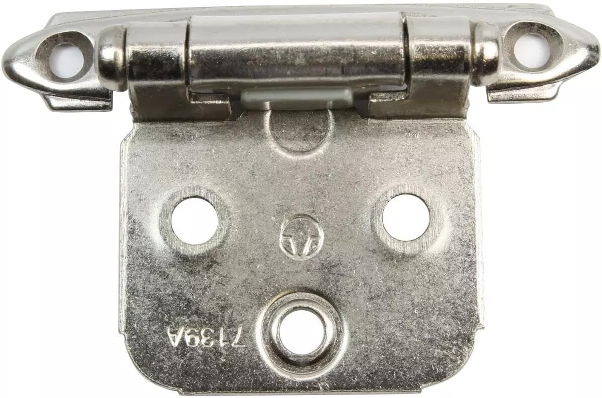 for 5 Pairs of Amerock Satin Nickel Face Mount Self Closing Variable Overlay Hinges