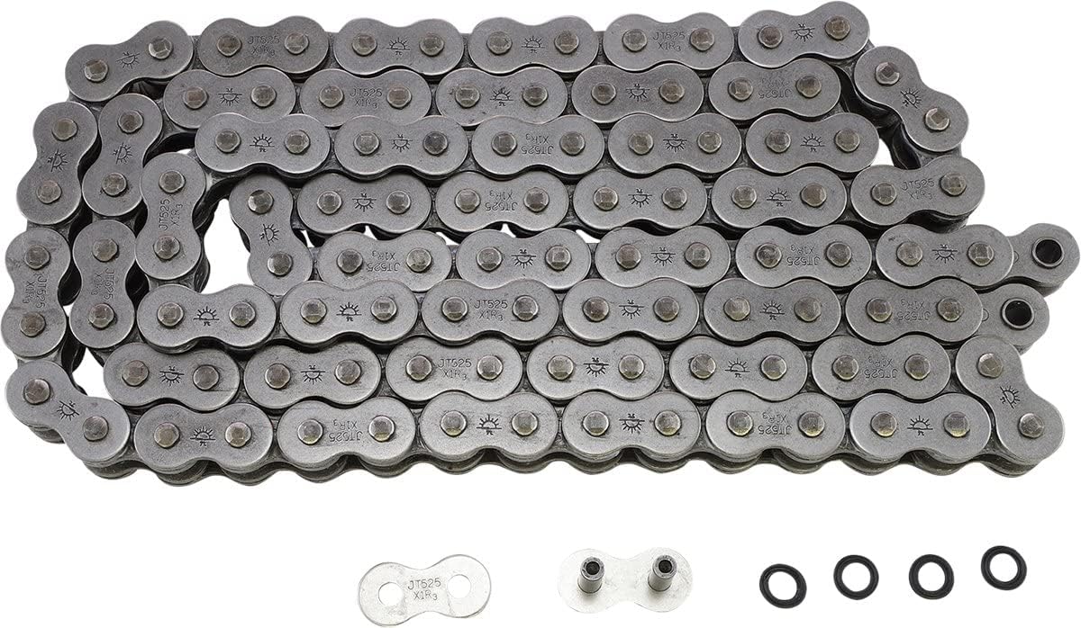 JT Chain JTC525X1R3108RL (525 Series) Black Steel 108 Link Heavy Duty X-Ring Chain with Connecting Link