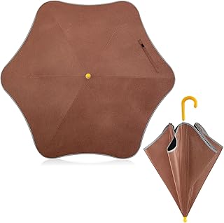 Paraguas infantil con textura de cuero colorido para protección contra la lluvia, rayos UV/sol, para niños y niñas, con mango de gancho de fácil agarre, multicolor