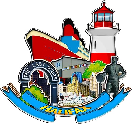 Halifax - Imán de madera para nevera, diseño de Canadá, monumentos en 3D, recuerdos coleccionables, decoración hecha a mano, 1325