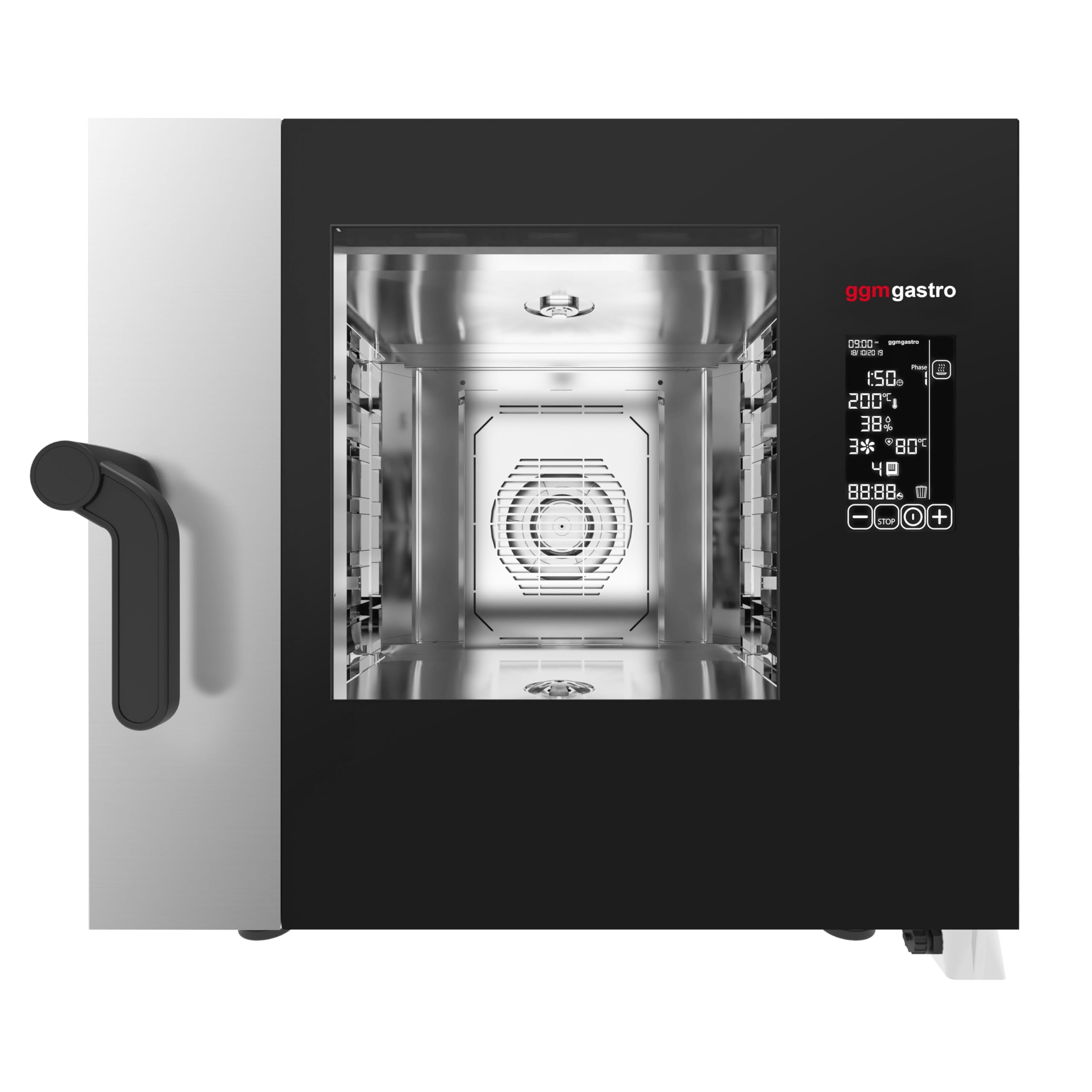 GGM Gastro Kombidämpfer Digital 5x GN 1/1 | robuste Edelstahlbauweise, vielseitige Zubereitungsfunktionen, intuitive digitale Programmsteuerung, effiziente Umluft