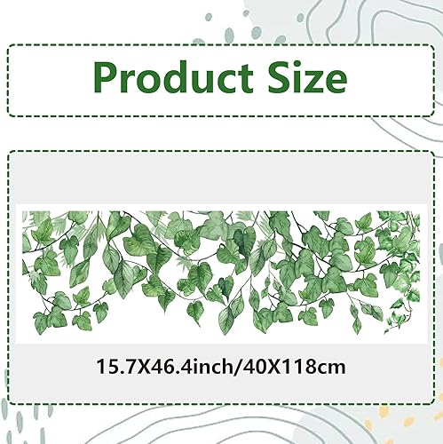 Miniatura 8 de GORGECRAFT Pegatinas grandes de hojas verdes para ventana, hojas tropicales, hojas de plantas, autoadhesivas, palmera, monstera, helecho, hoja