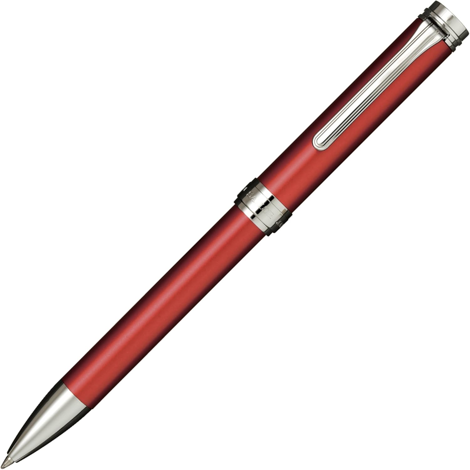 Sailor 16-0805-230 Permanent Ballpoint Pen, Vulcanoll, Silver, Red