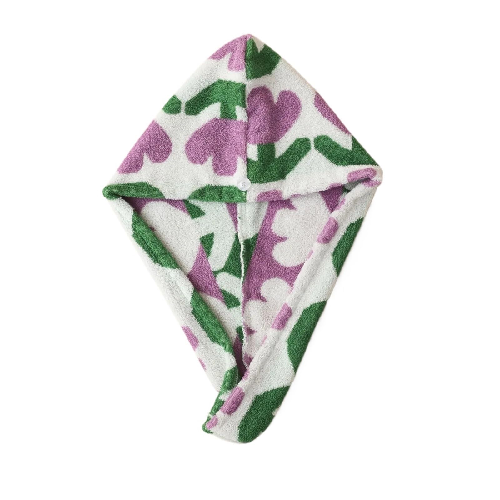 Toalla de pelo seco teñida rizo doble cara(PURPLE)