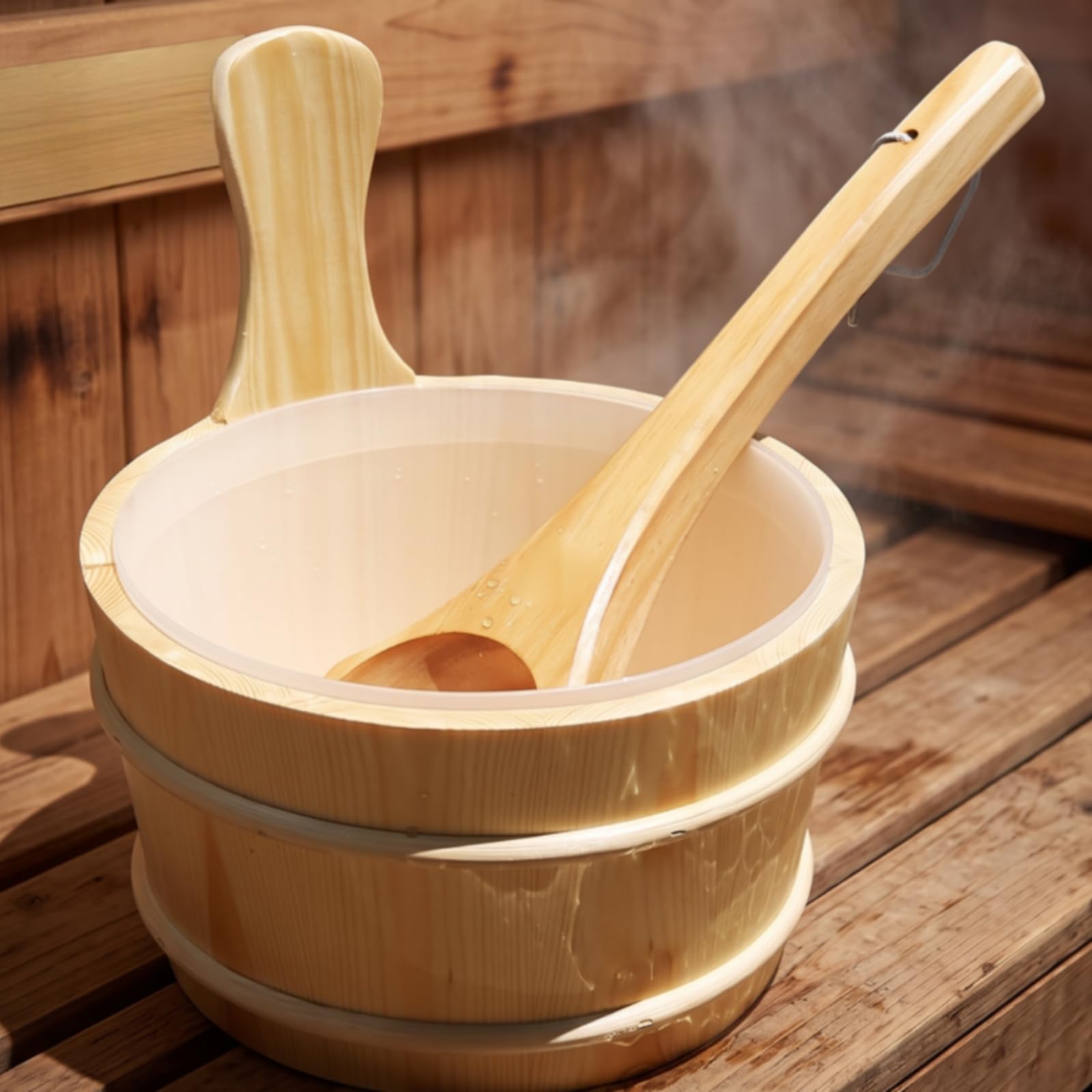 Secchio da Sauna con Mestolo