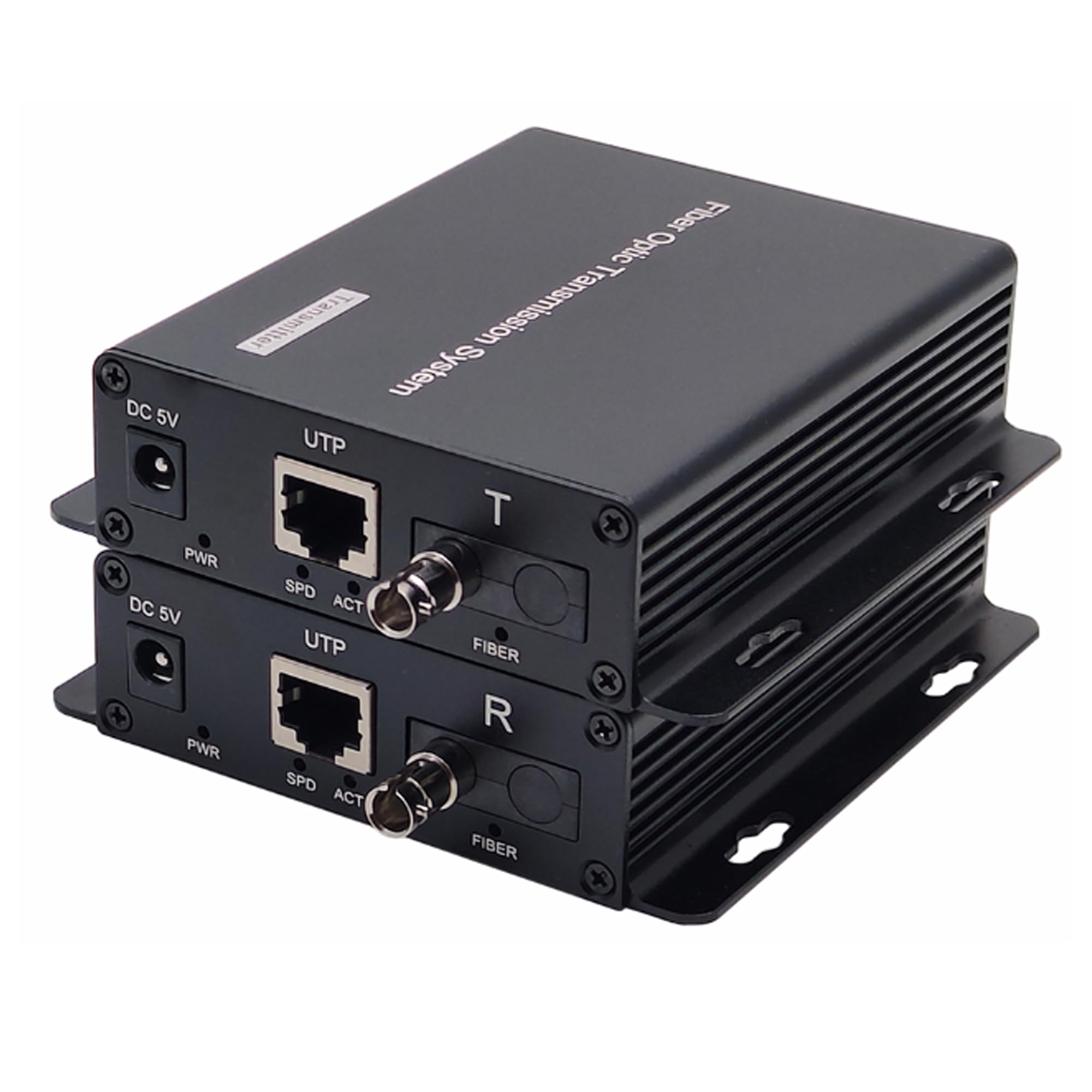 2 porte POTS telefoni e rete Extender su fibra ottica A Set, PCM Phone RJ11 RJ45 a fibra ottica, ST ottica monomodale 20 km multimodale 500M, supporto chiamato id, anello e fax