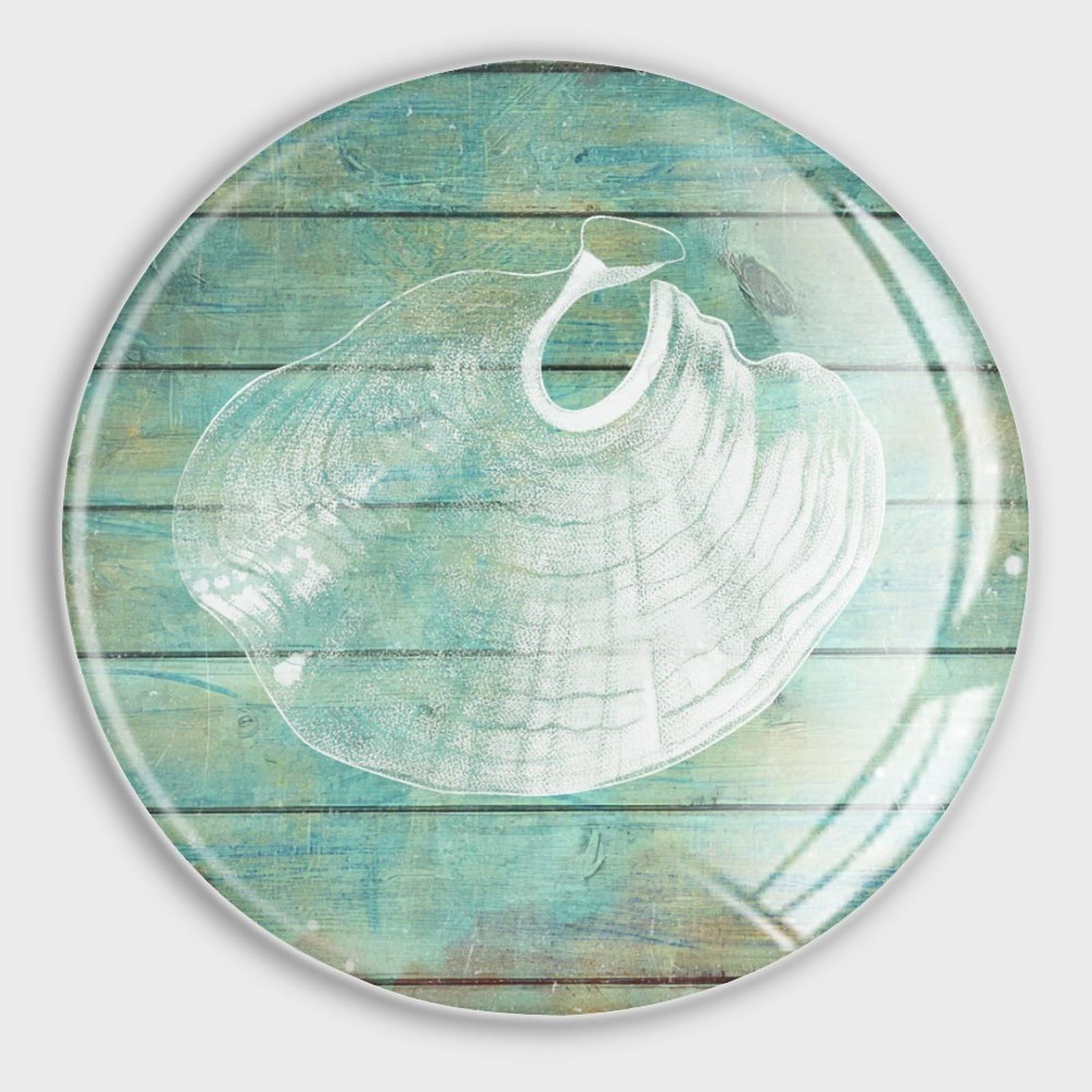 Aimants de réfrigérateur conque en verre déco mer aimant puissant rétro