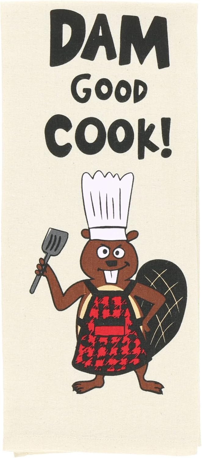 Lazy One Kitchen Towel Set of Cabin Themed Beautiful Hand & Dish Towels in Fun Colors, for Mom, 26"X 20", Great for Face & Bathroom Towels, Set of 2 Tea Towels, Rag Cloths (Good Cook) - Image 2