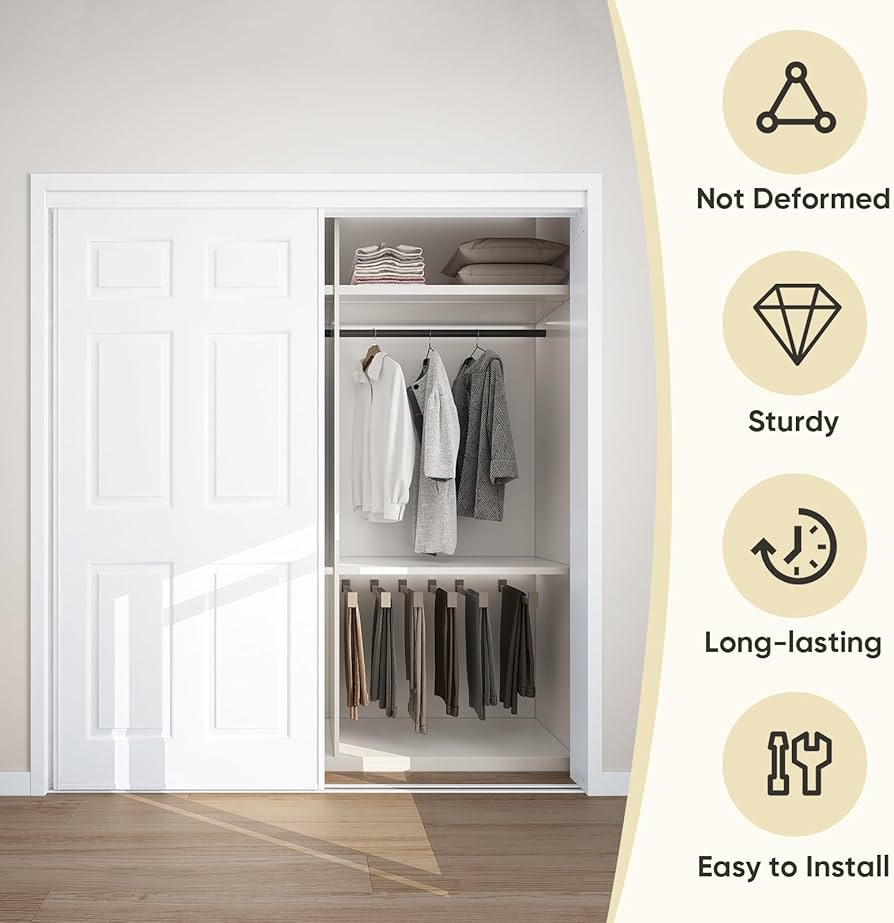 Budd&Joey  ブージートーピード Amazon.com: JUBEST Sliding Closet Door 72