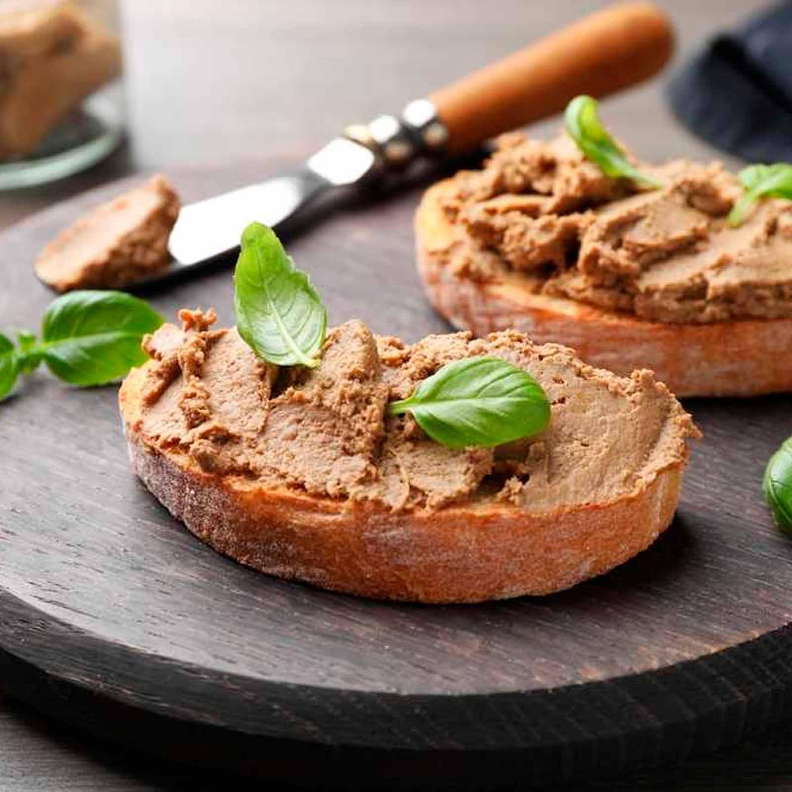Deliex - Monodosis de patés y cremas 45 u x 25 gr, crema de jamón york, paté ibérico y crema de lomo para tostadas, meriendas o tapeo sin desperdicio. (Bandeja 45 x 25 gr, Paté ibérico)