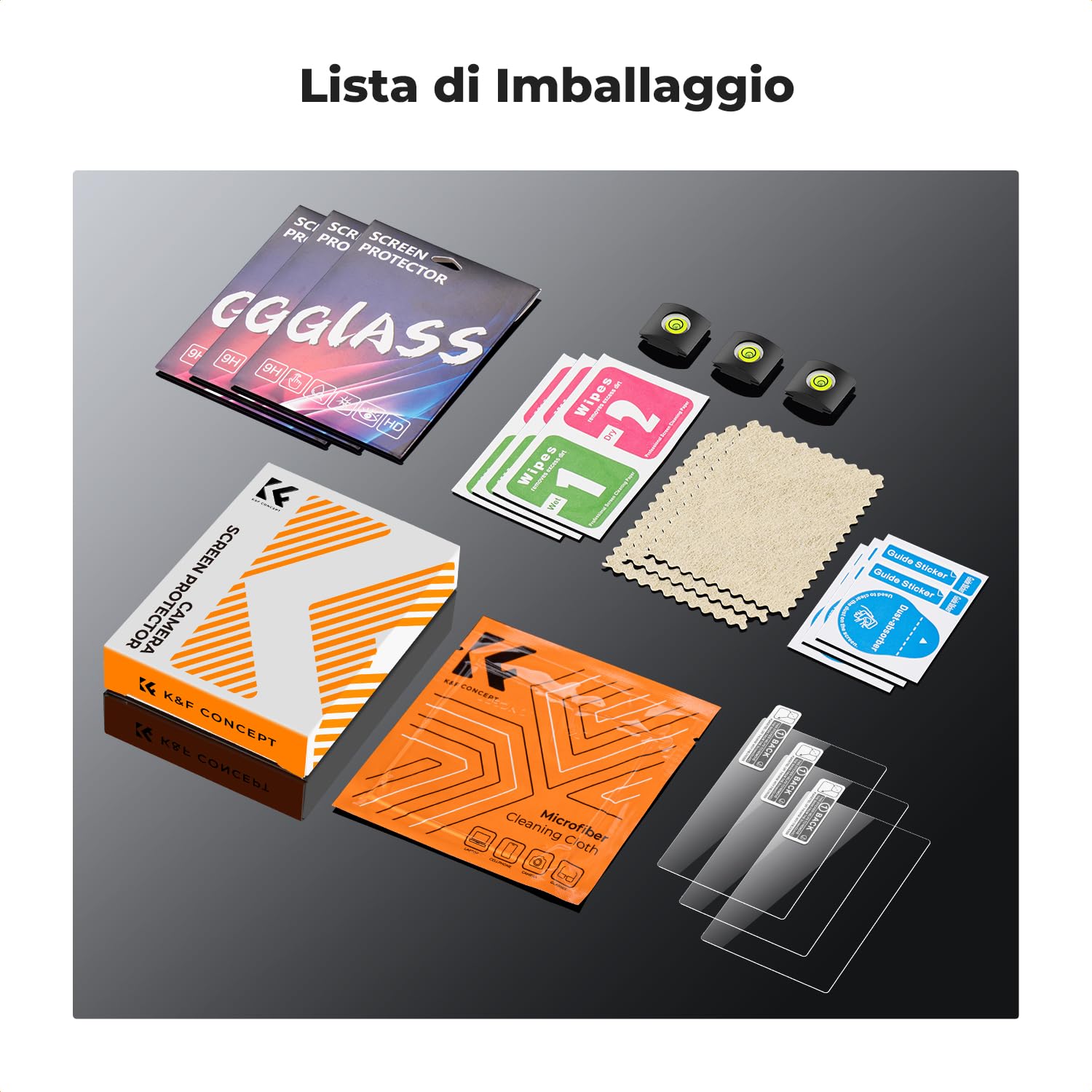 Set Accessori Fujifilm X-T30/X-T30 II - Pellicole Vetro Temperato 9H + Livelle + Panno - Foto 2