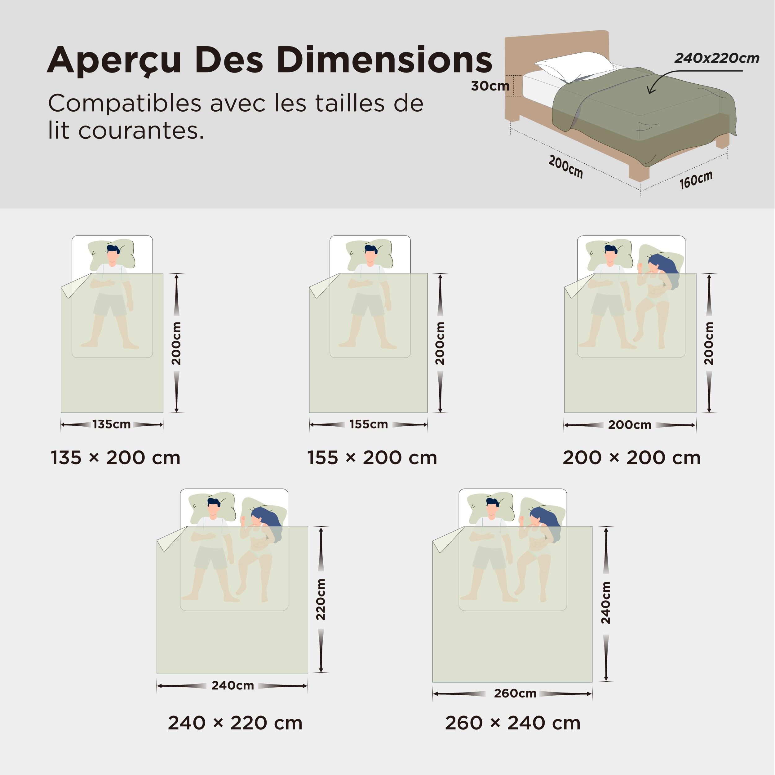 Bedsure Couette d'été 240x220, Couette légère d'été 240x220, Douce, Fine et légère pour l'été, Microfibre Respirante, Couette matelassée Estivale certifiée Oeko-TEX pour Personnes allergiques, Blanc