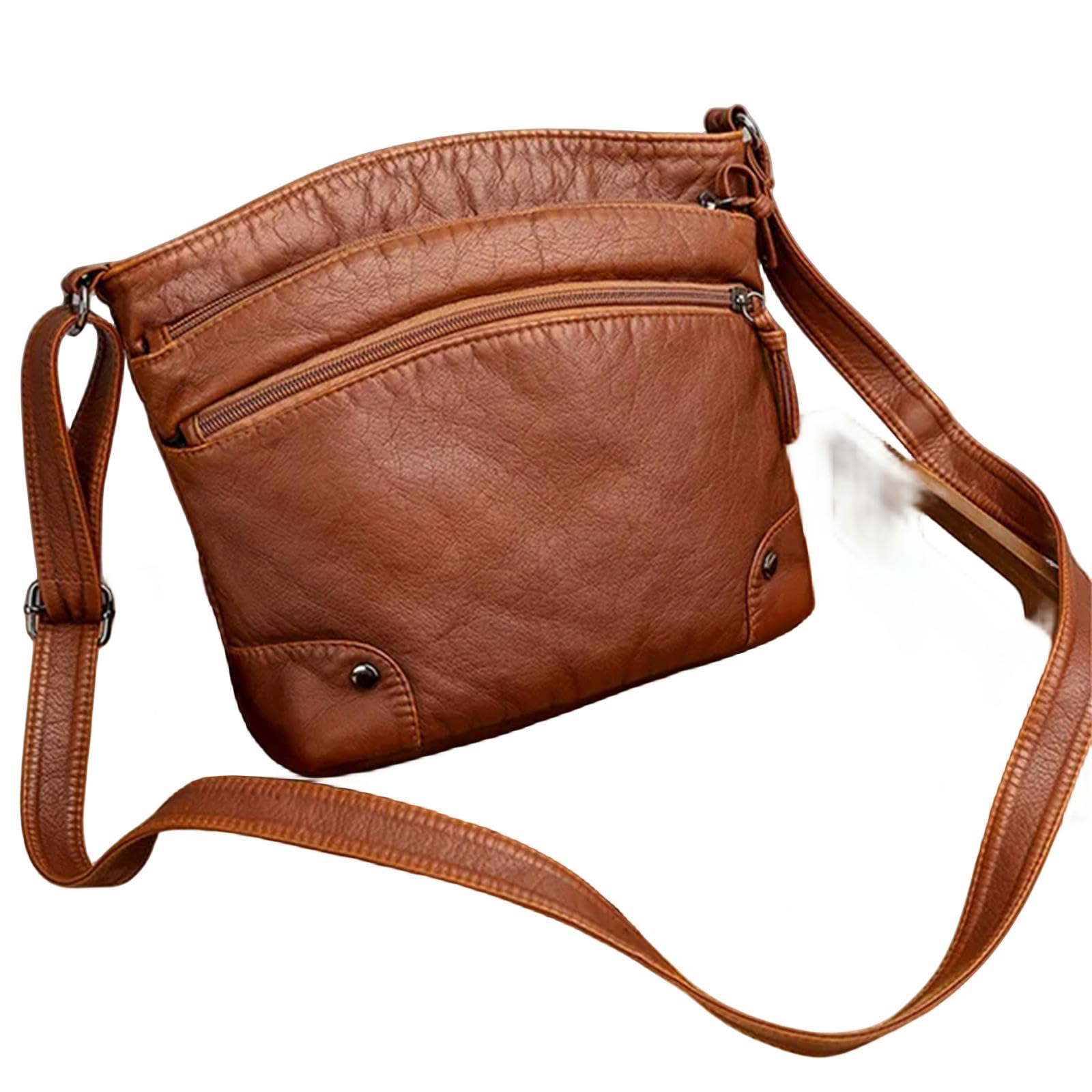 torby crossbody dla kobiet miękka skóra PU torba na ramię damska zamek błyskawiczny torebka listonoszka torba wiadro