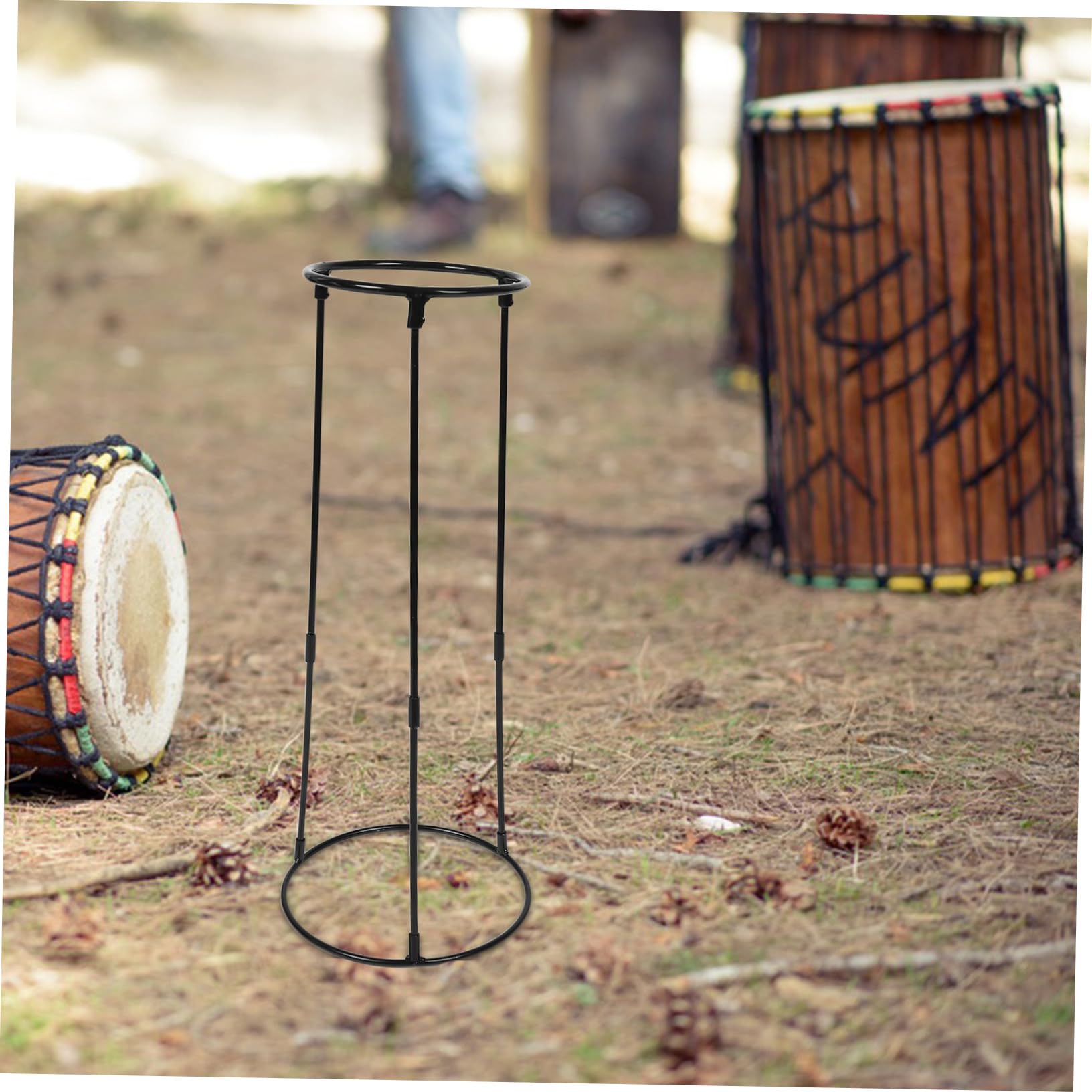 Cabilock Soporte para Djembé Africano de Acero al Carbono, Accesorios de Batería para Adultos y Principiantes, Diseño Versátil para Uso en Casa Escenario