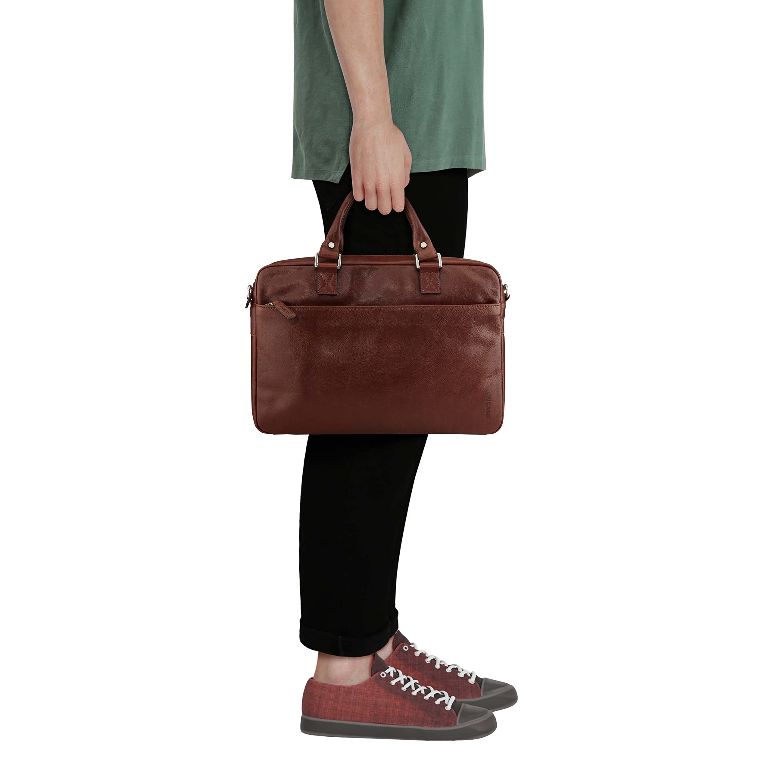 Picard Herren Laptoptasche BUDDY aus Büffelleder OneSize | mit Reißverschluss | Laptoptasche | Business
