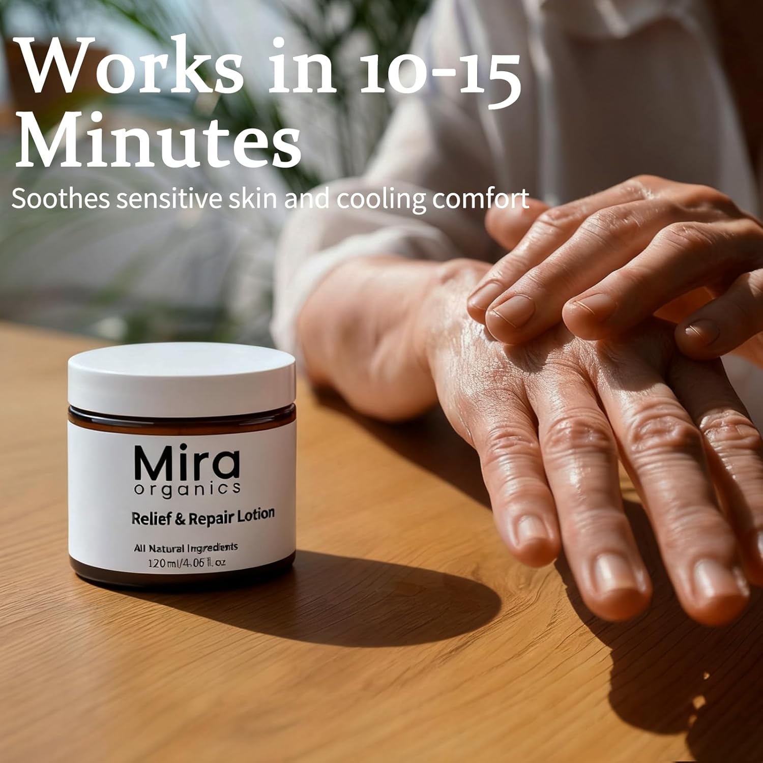 Relief Repair Lotion, Cream With 100% Natural Ingredients | Intense Moisture | Non-greasy | Absorbs Fast | for Various Body Parts (1 PCS) - Image 2