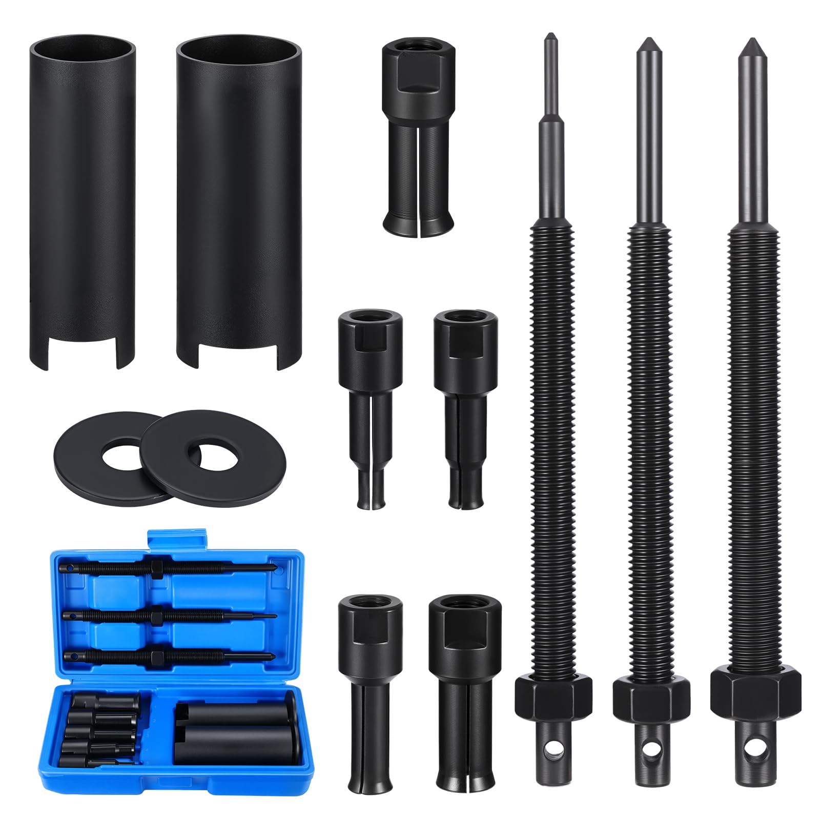 Gueenky 12 Piezas Extractores de Rodamientos para Motocicletas, 9-23 mm Extractores de Rodamientos Internos, Desmontaje de Rodamientos para Motocicletas y Bicicletas