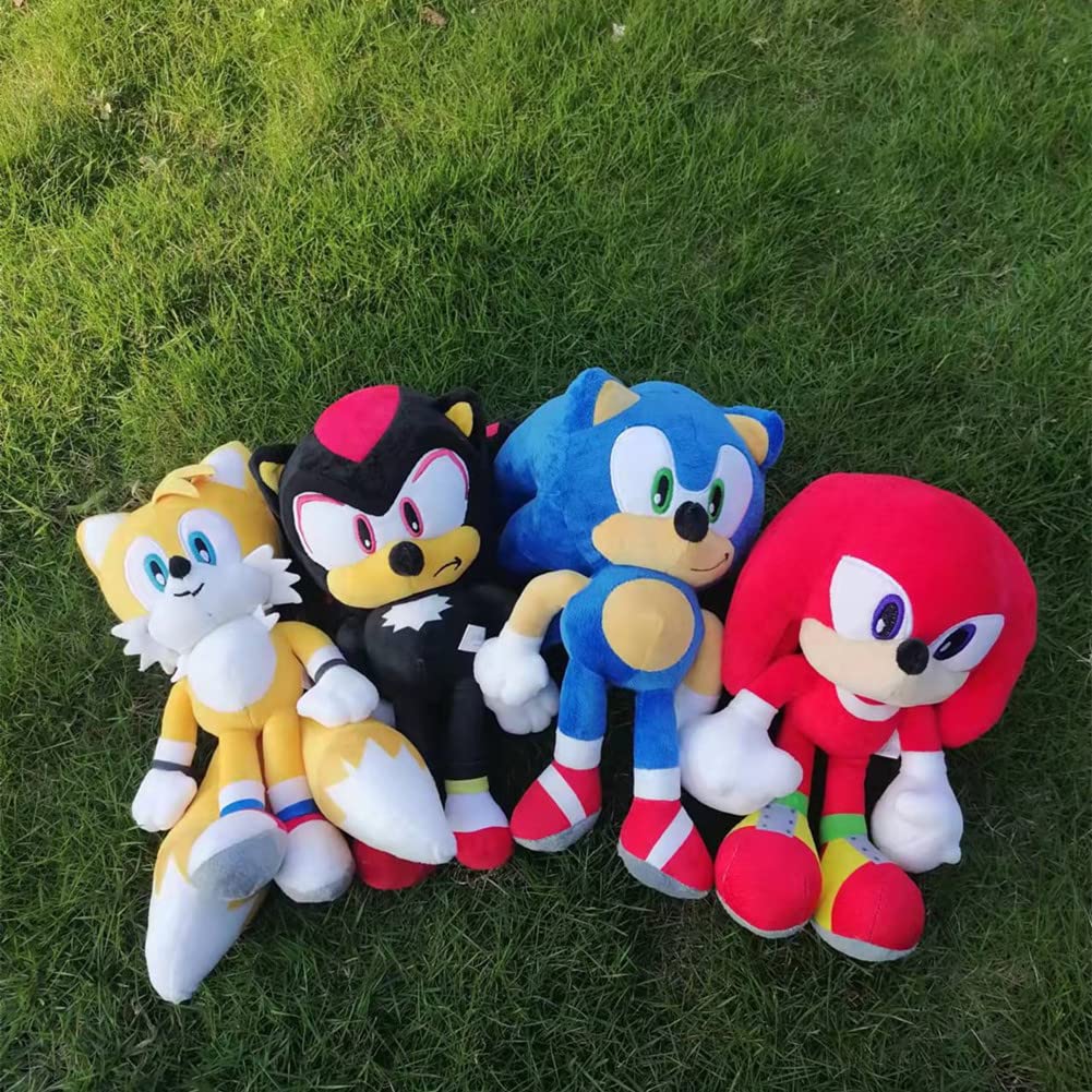 12 inch Sonic Plush Toy, Sonic The Hedgehog Plush Toys,Four Cartoon Characters, Sonic, Shadow