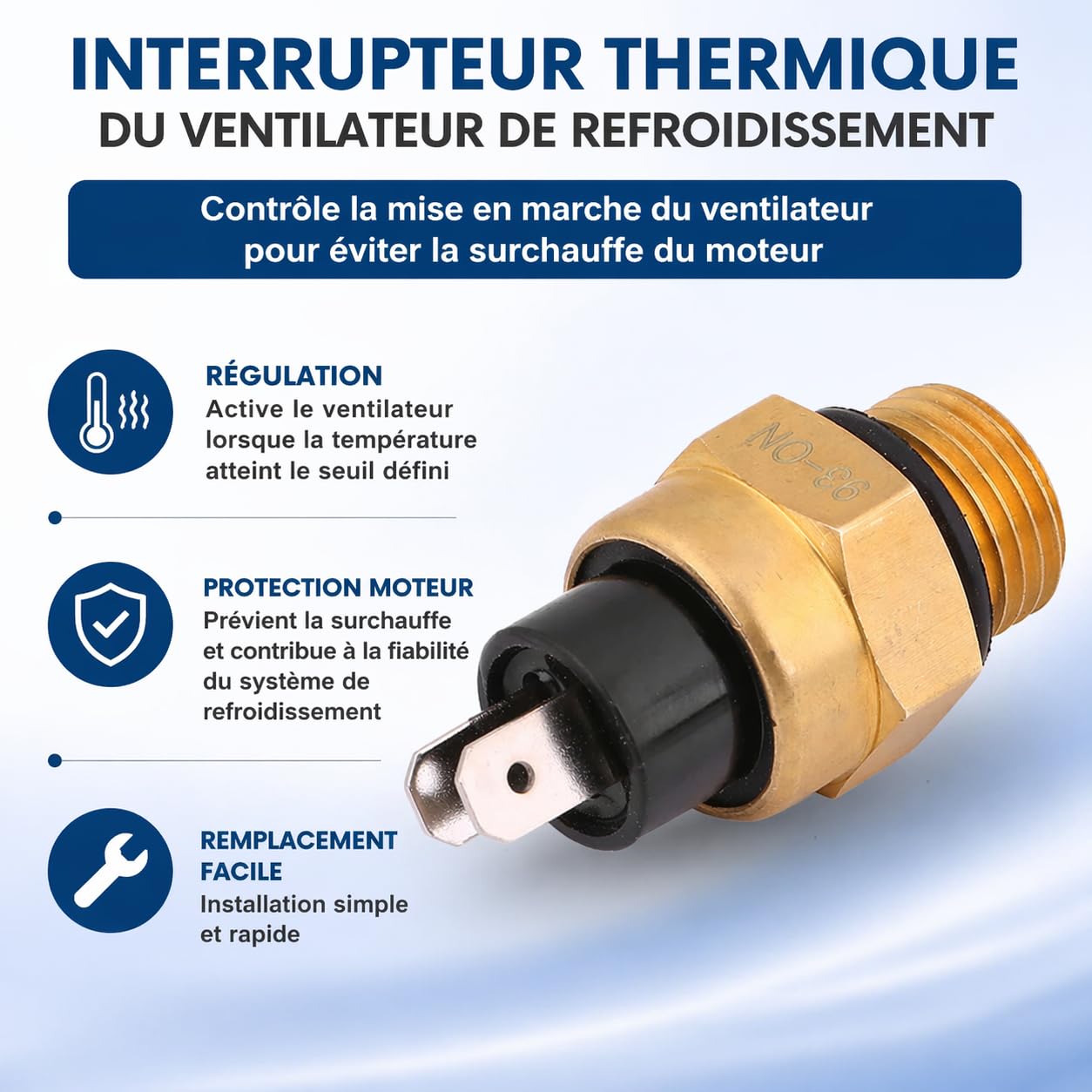 Sensore Termico Ventola di Raffreddamento Interruttore Termico Radiatore in Rame 2FM-039-067 per BJ250 BJ300GS