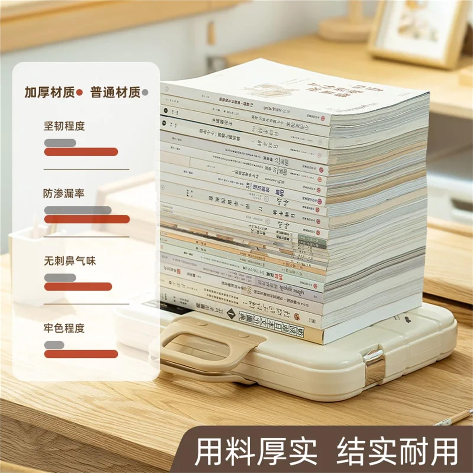 Cartella for fisarmonica in plastica A4 – Organizzatore for studenti for appunti di studio, fogli calligrafia e documenti esame