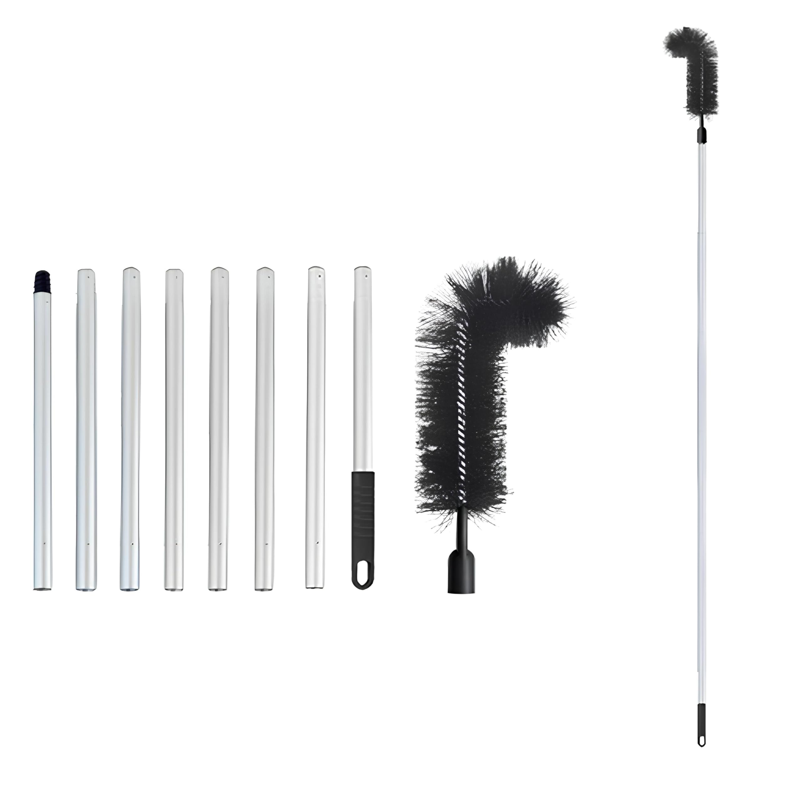 Outils De Nettoyage De Gouttière, Nettoyage Gouttiere Toit Détachable, Pelle Nettoyante Pour Gouttière De 286cm, Avec 8 Extension Pole