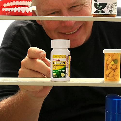 Miniatura 5 de Oportuna - Aspirina de dosis baja de 81 mg - 120 unidades - En comparación con el ingrediente activo de Bayer dosis baja - Recubrimiento entérico de