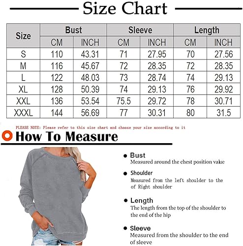 Miniatura 6 de Camisas para mujer, sudadera casual de manga larga raglán de color sólido para mujer, cuello redondo, sudadera básica