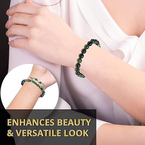Miniatura 4 de Bracelet Healing Crystal Bracelet for Women, Men Chic Gemstone Bracelet for Men and Women 8mm Round Bead Bracelets for Spiritual Healing,