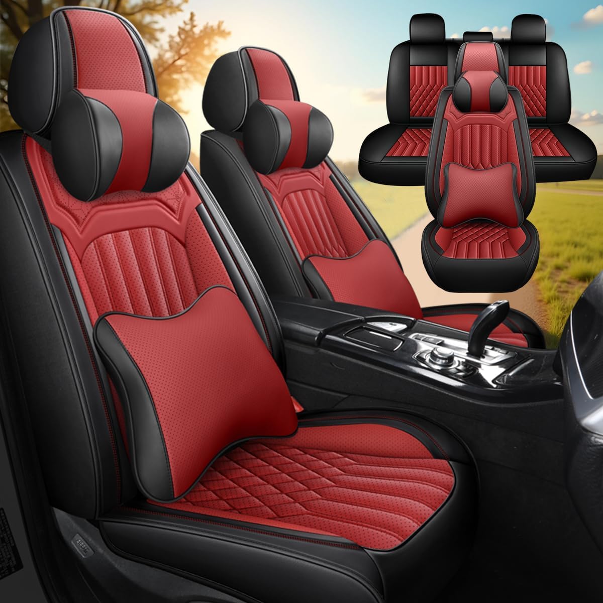 HHXT Car Seat Cover for Jeep Grand Cherokee 2011-2025, Waterproof Soft Seat Covers with Airbag Compatible, Automotive Interior Accessories Seat