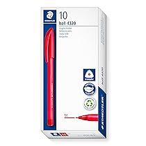 STAEDTLER 4320 M-2 Stick Rainbow – Penna a sfera, confezione da 10, colore: Rosso
